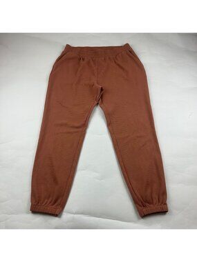 Old Navy Warm Hickory Brown Thermal High Rise Slim Leg Lounge Pant L